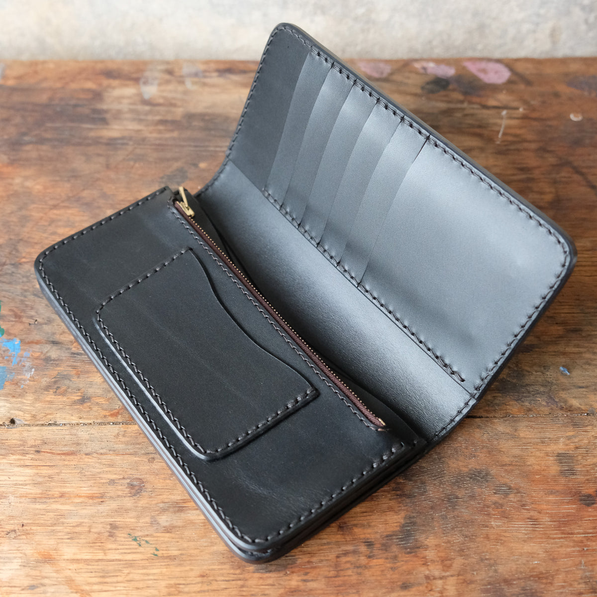 OLD FELLOW COMPANY_LW-05_B_BLACK_Long Wallet Type B