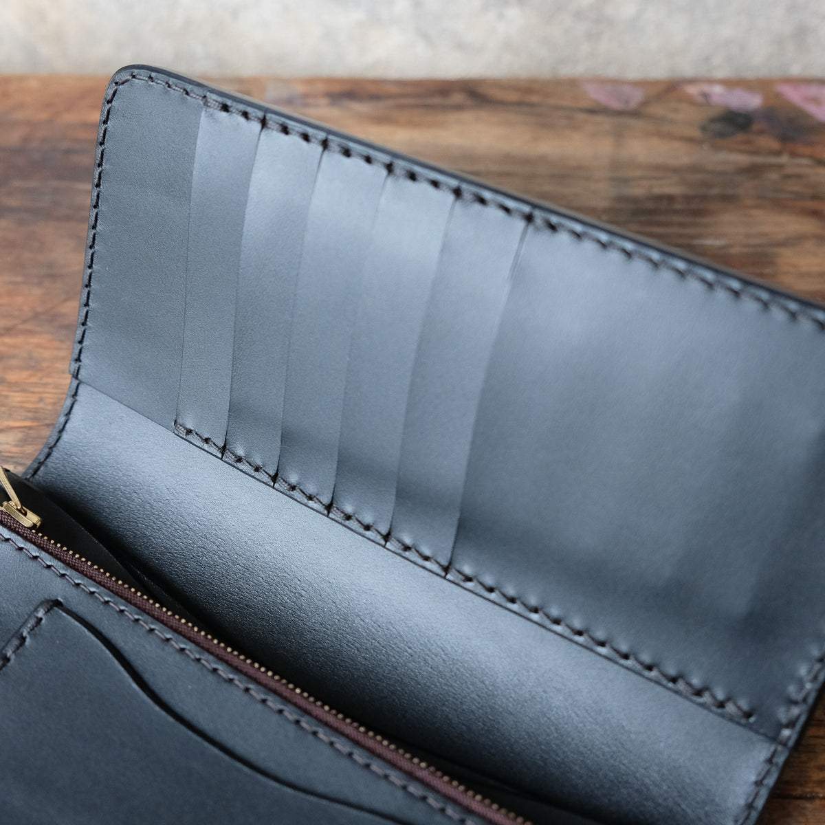 OLD FELLOW COMPANY_LW-05_B_BLACK_Long Wallet Type B