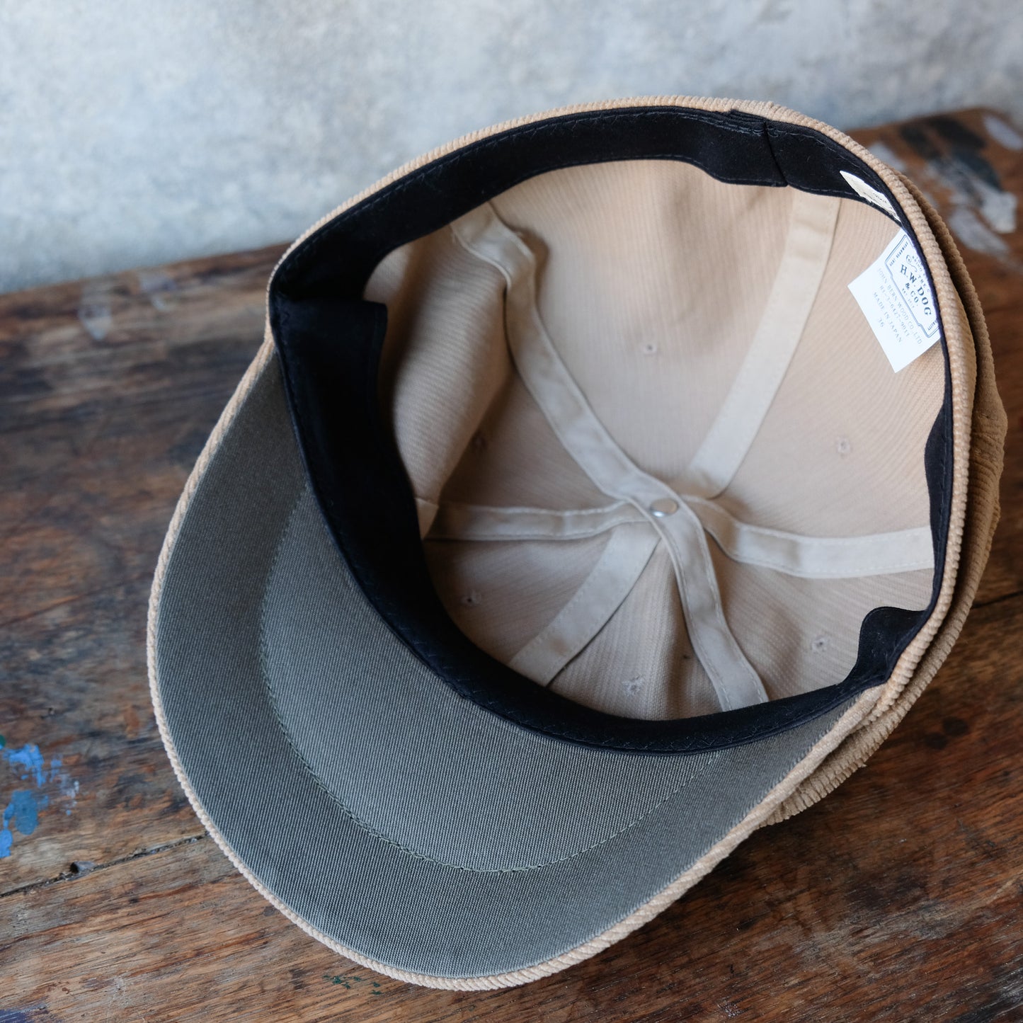 THE H.W.DOG&CO_D-01092_NEWSPAPER BOYS CAP_Beige