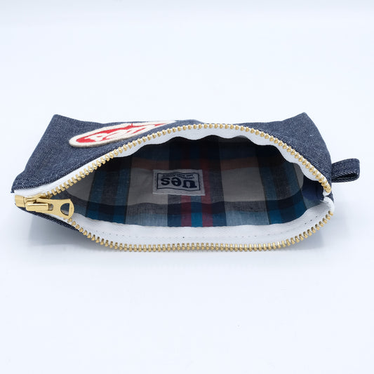 UES_デニムペンケース_UES RED