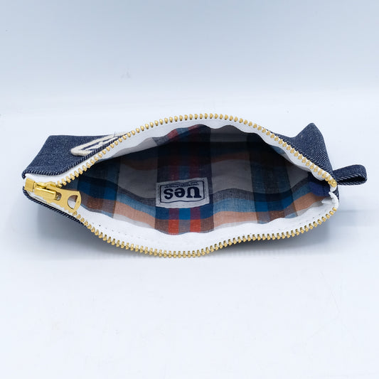 UES_デニムペンケース_A HAPPY DAY!_NAVY