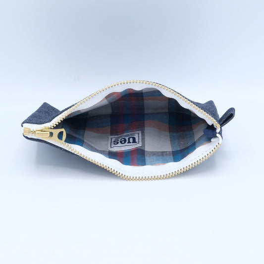 UES_デニムペンケース_US NAVY_YELLOW