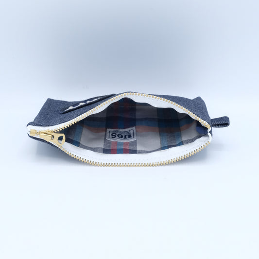 UES_デニムペンケース_US NAVY_WHITE