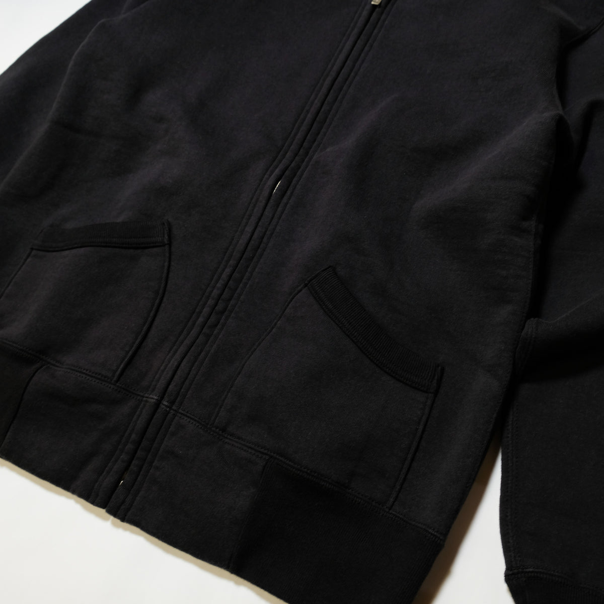 DELUXEWARE_SFZ-00_FULL-ZIP SWEAT PLAIN_SUMIKURO