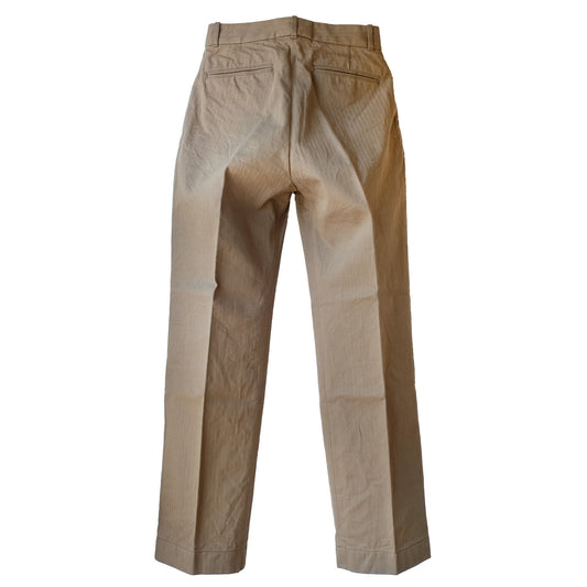 G&F Co._HERINGBONE TROUSER_KHAKI BEIGE
