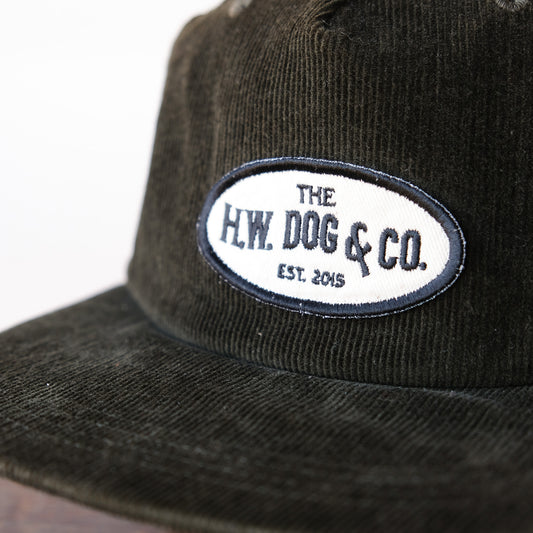 THE H.W.DOG&CO_D-1002_ CORDUROY WORKERS CAP_OLIVE