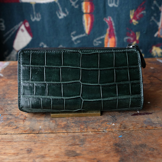 SpiralDance_L ZIP WALETT_Crocodile×Wild Boar_B