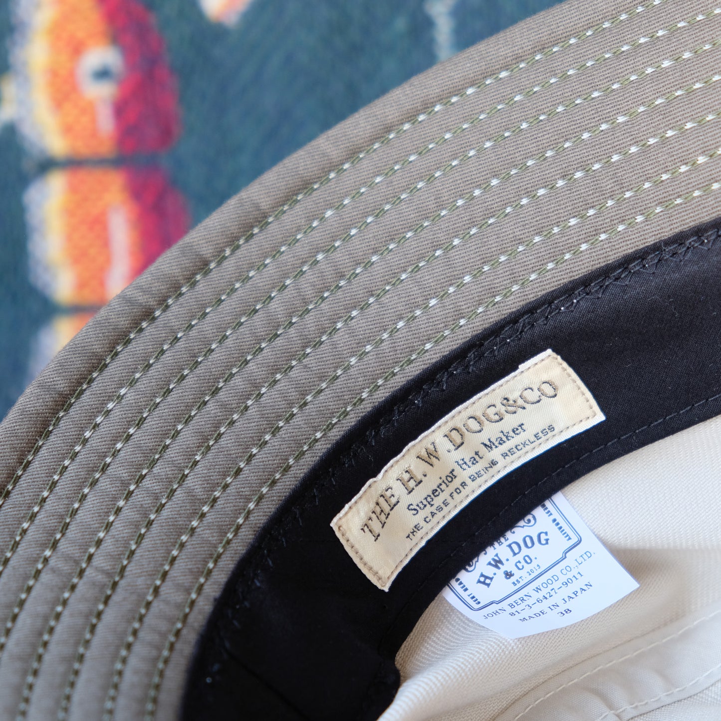 THE H.W.DOG&CO_D-01036_BUCKET HAT_Ivory