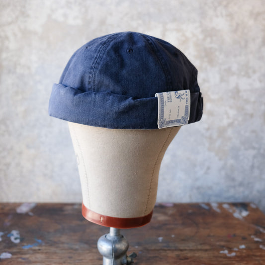 THE H.W.DOG&CO_D-01065_SULFUR WASHED ROLL CAP_Navy