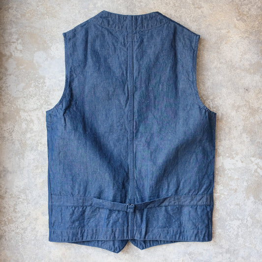 THE YMWALK ON_E-80063_WAISTCOAT (C/L CHAMBRAY)