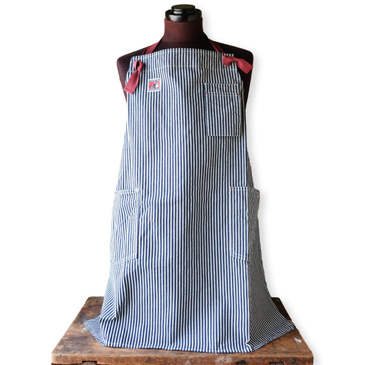 TCB Jeans_WORK APRON_White Stripe