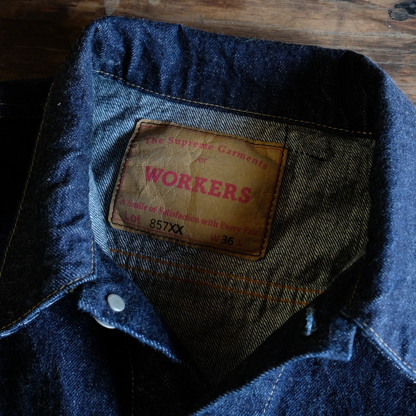 WORKERS_Lot857XX_13.75 oz_Indigo Raw Denim_American Cotton 100%