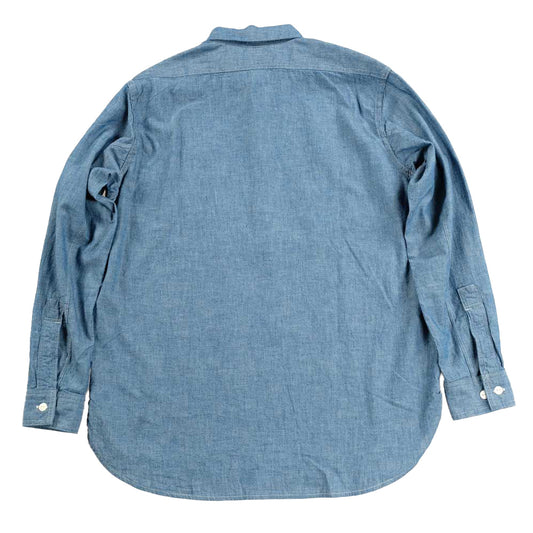 WORKERS_Zip Work Shirt_Blue Chambray
