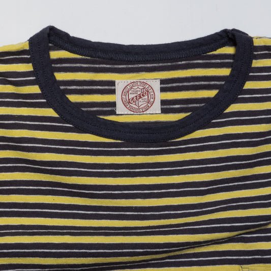 G&F Co._BORDER TEE_YELLOW×BALCK