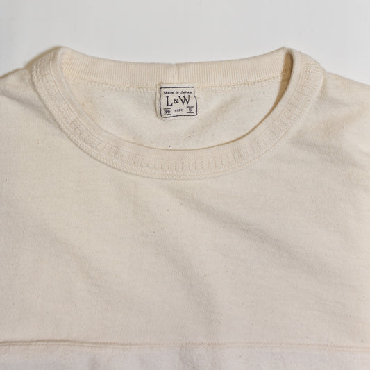 LOOP&WEFT_LRC1109_RECYCLED COTTON HIGH GAUGE PILE Q/S CREWNECK_VINTAGE IVORY
