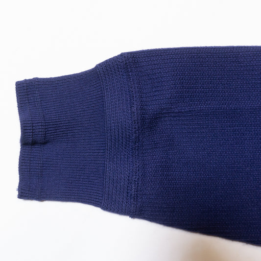 LOOP&WEFT_LRC1115_CLASSIC ROYAL RIB KNIT CREWNECK THERMAL_FRENCH NAVY BLUE