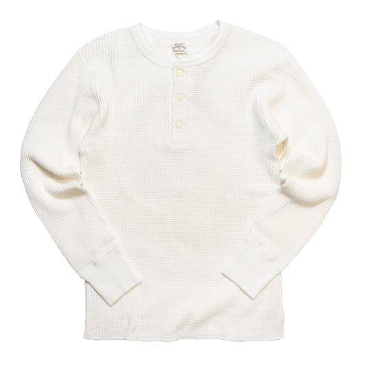 UES_662160_ビッグワッフル ヘンリーネックTシャツ_ホワイト