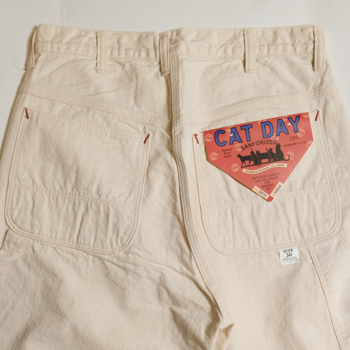 WORKERS_CAT DAY Painter Pants_10 oz White Denim