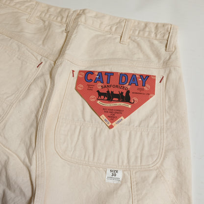 WORKERS_CAT DAY Painter Pants_10 oz White Denim