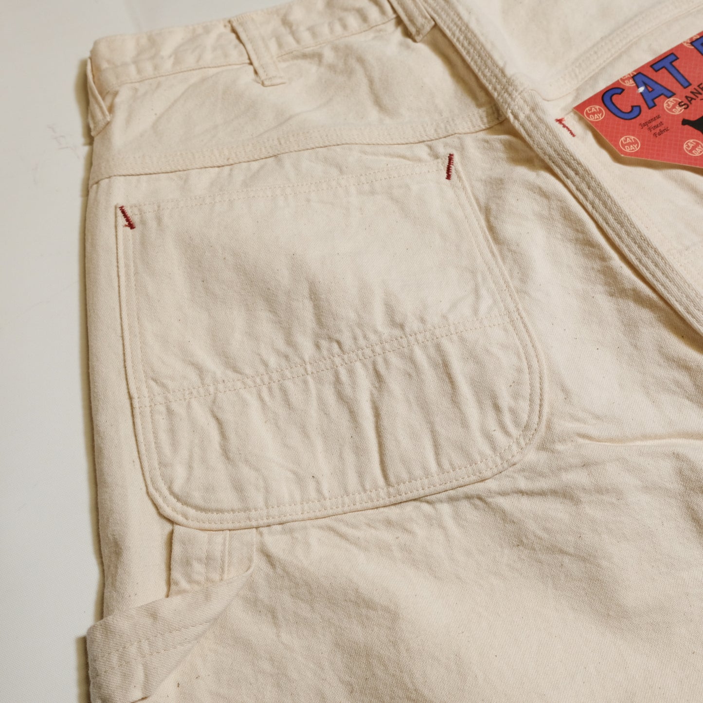 WORKERS_CAT DAY Painter Pants_10 oz White Denim