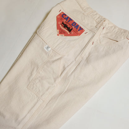 WORKERS_CAT DAY Painter Pants_10 oz White Denim