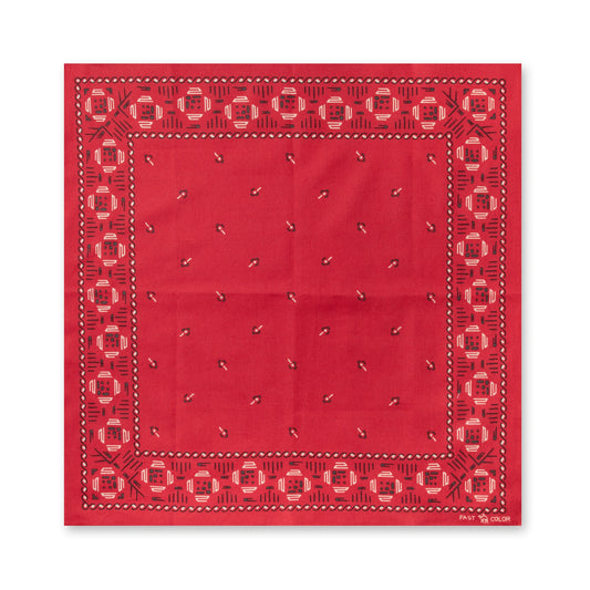 One Ear Brand_“Jomon”  50 x 50 Red