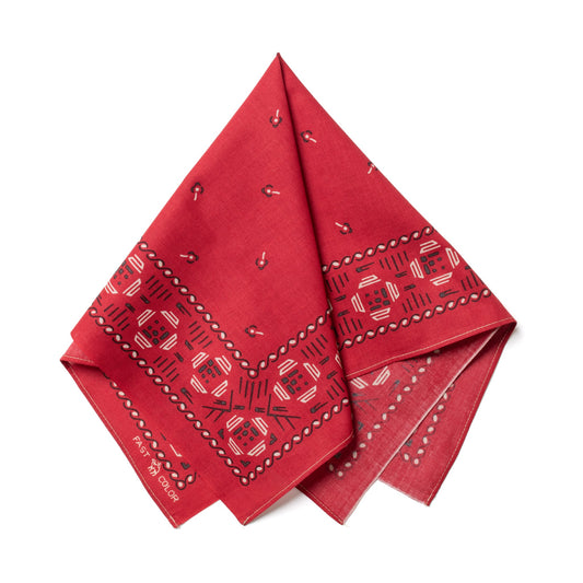 One Ear Brand_“Jomon”  50 x 50 Red