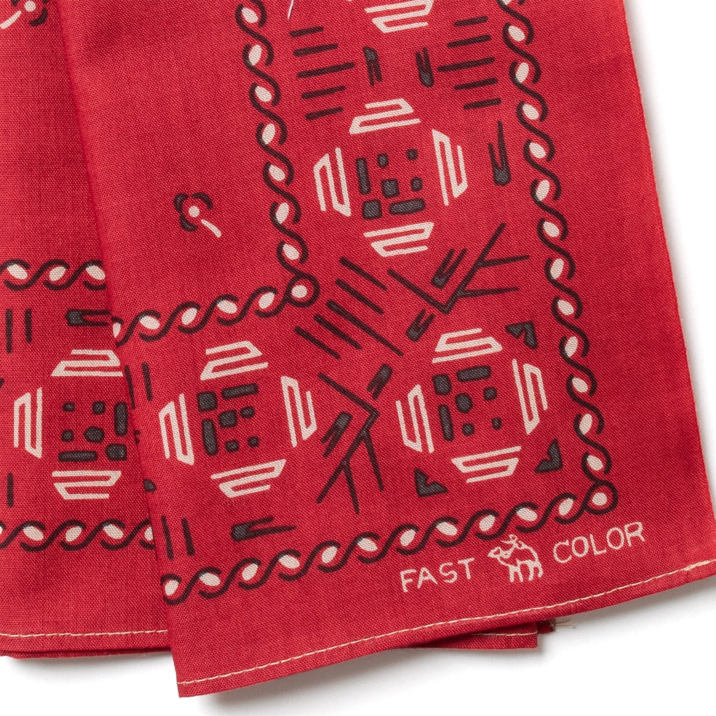 One Ear Brand "Jomon" 50 x 50 Red