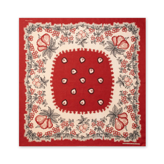 One Ear Brand_“Poire” Barn Red 70 x 70