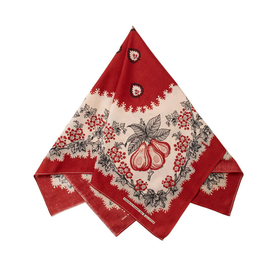 One Ear Brand_“Poire” Barn Red 70 x 70