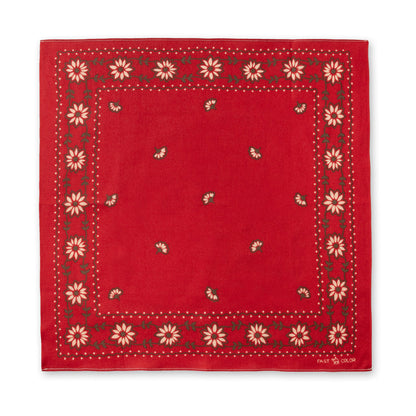 One Ear Brand_“Edelweiss” 50 x 50 Red