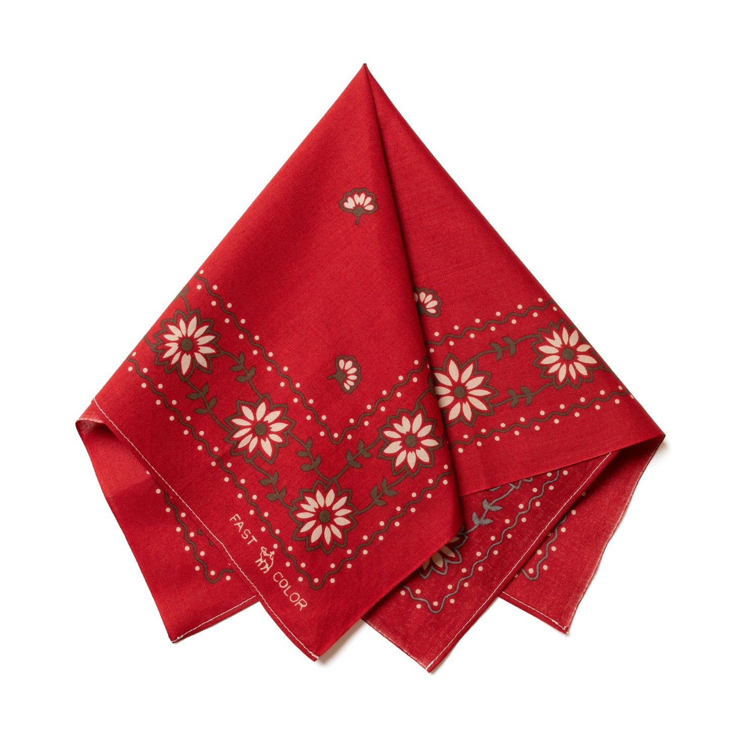 One Ear Brand_“Edelweiss” 50 x 50 Red