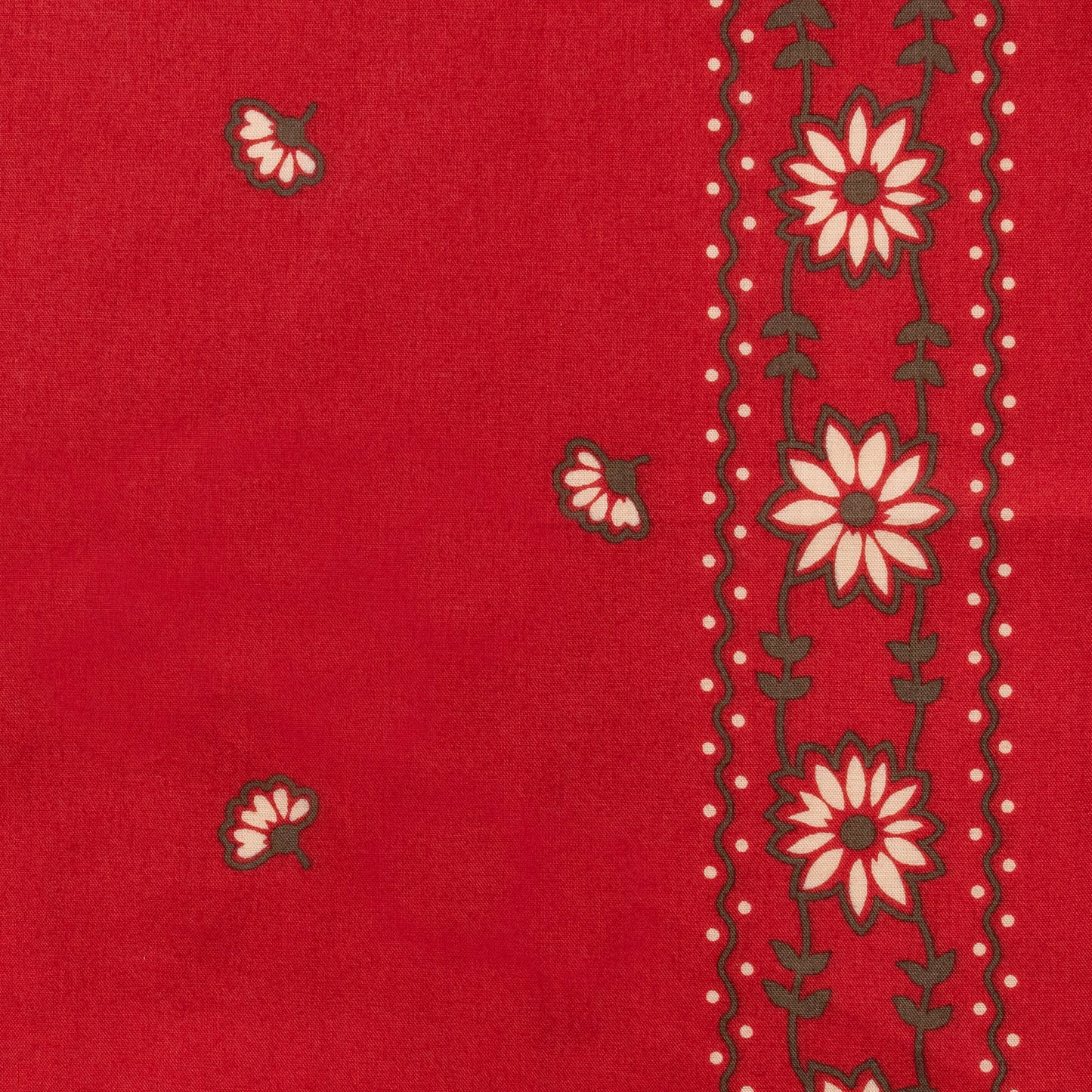 One Ear Brand_“Edelweiss” 50 x 50 Red
