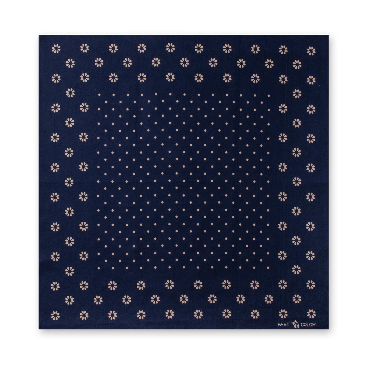 One Ear Brand_"Daisy" 50 x 50 Navy