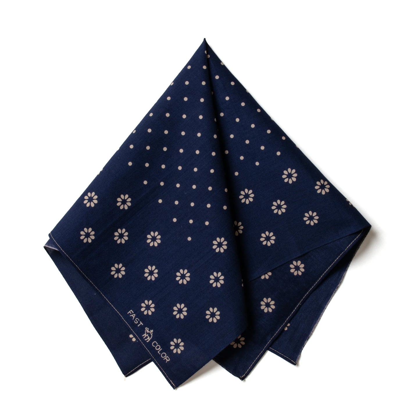 One Ear Brand_"Daisy" 50 x 50 Navy