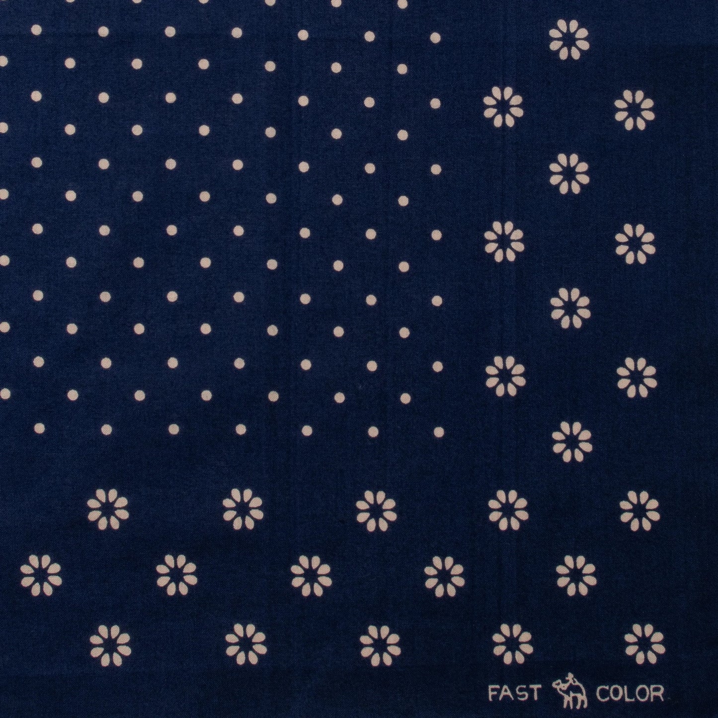 One Ear Brand_"Daisy" 50 x 50 Navy