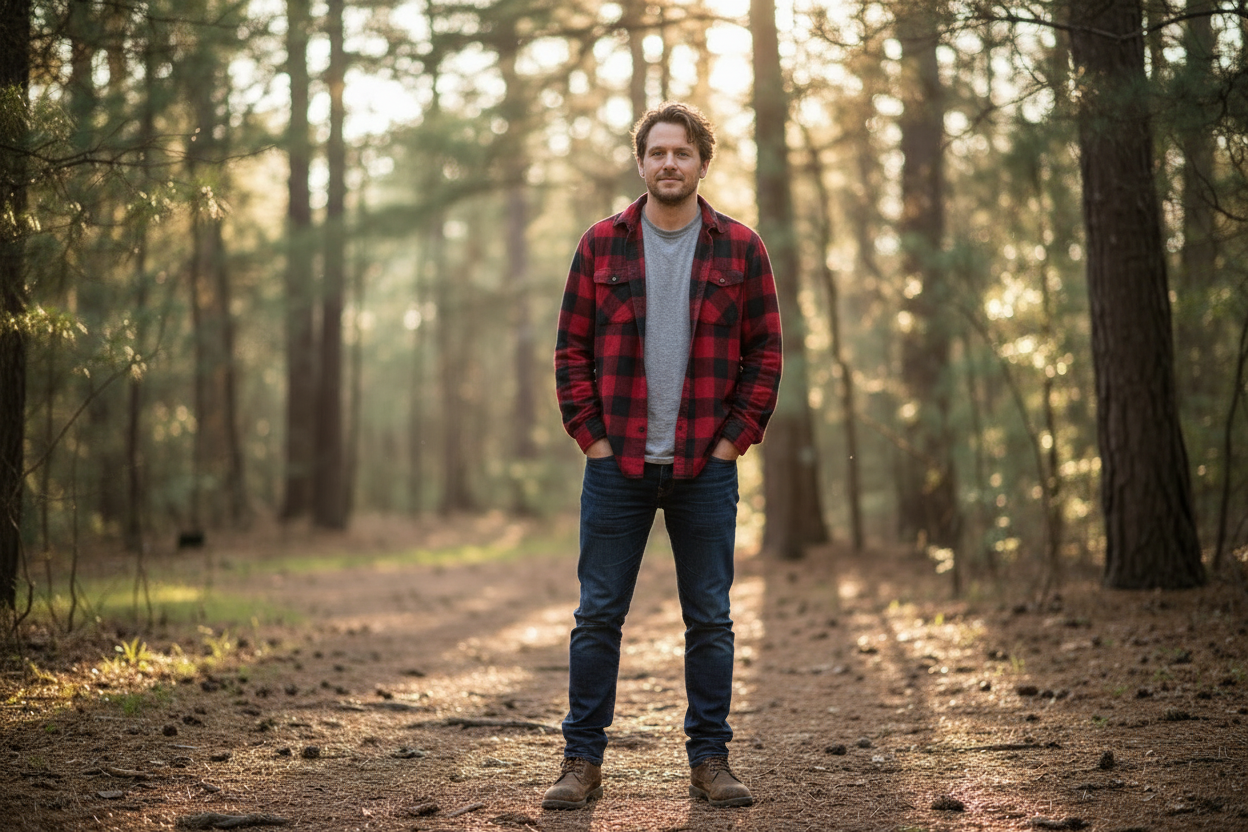 ジーンズはもっと濃い色で