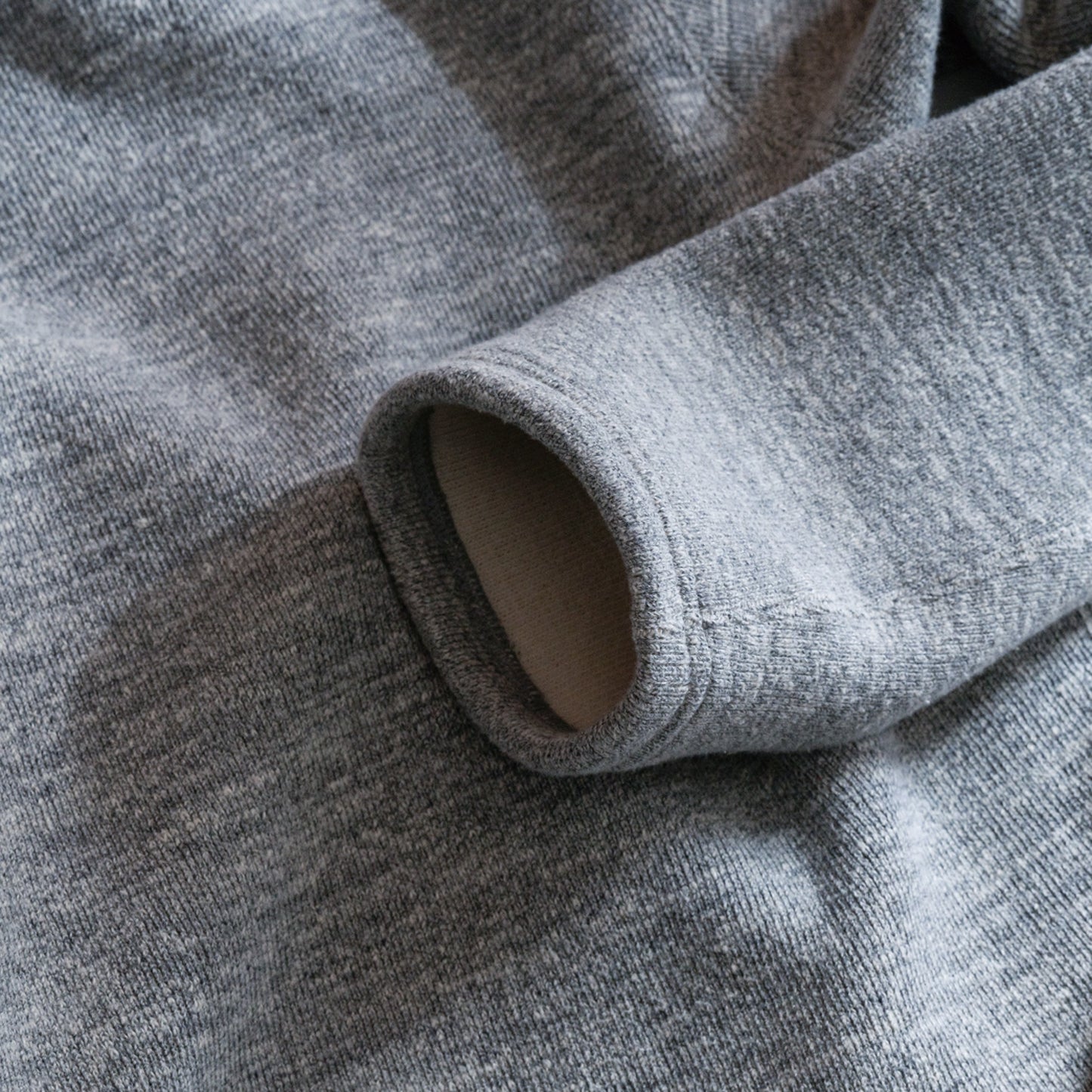 PREQUEL_C1003 Ribbed Sweatshirtリブスウェットシャツ_Gray