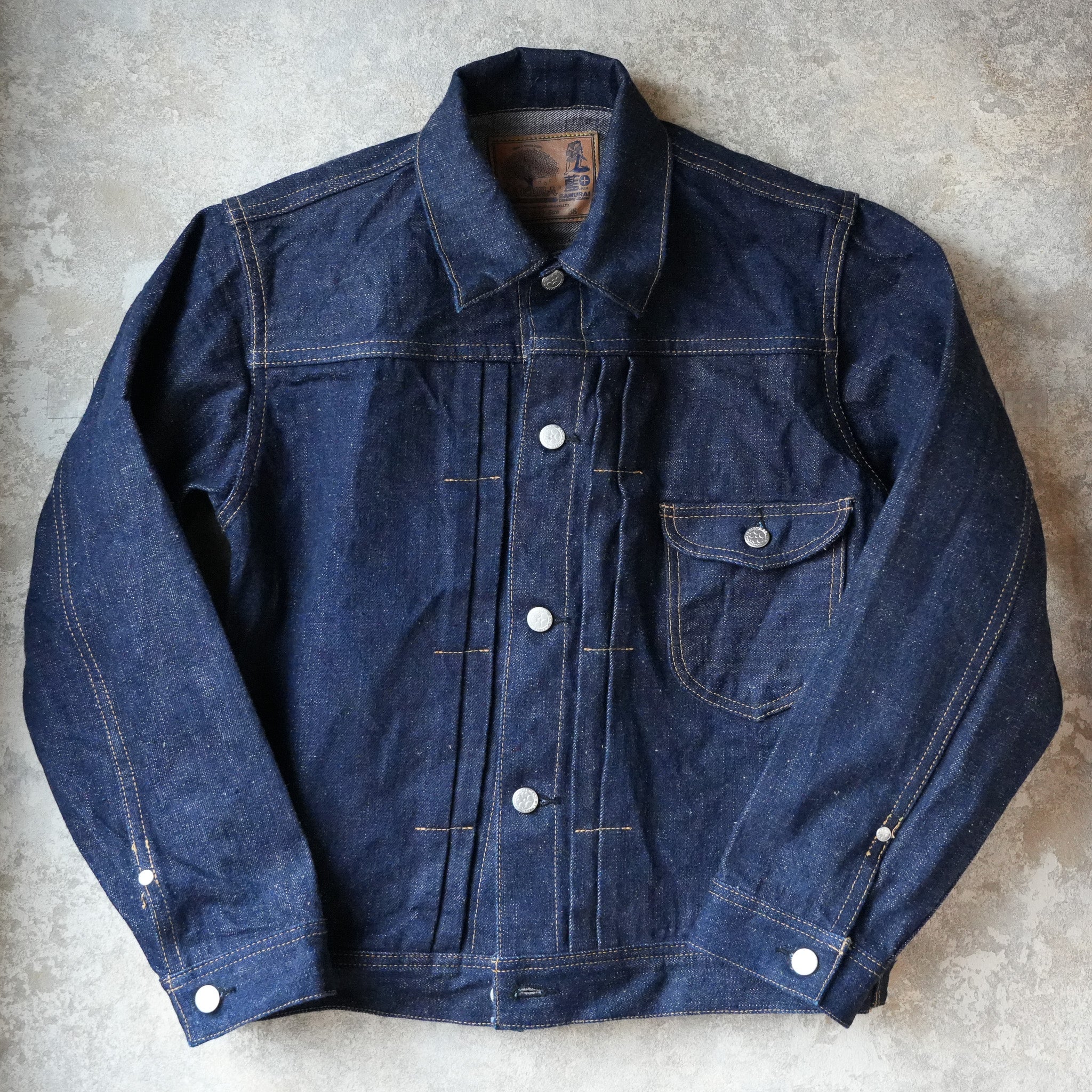 SAMURAIJEANS_S101AX-SAKURA_藍+桜Gジャン – JeansShopSpiral