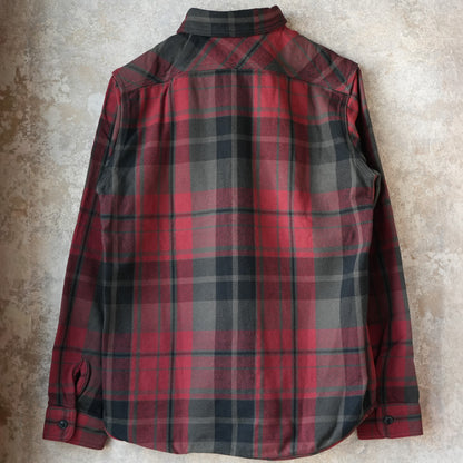 UES_502552_3_Extra Heavyweight Flannel Shirt_Red