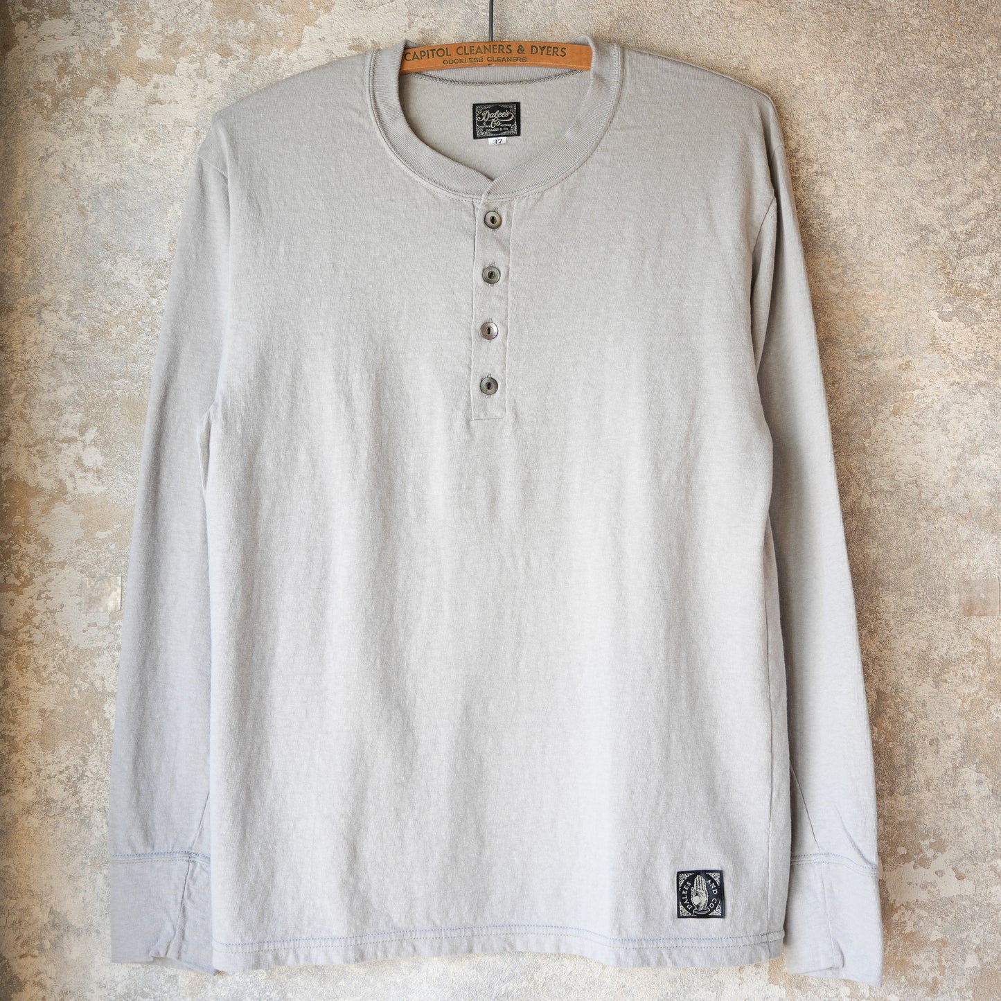 DALEE'S＆CO_Spinner.L_WORKER HENLEY NECK_Gray Wash
