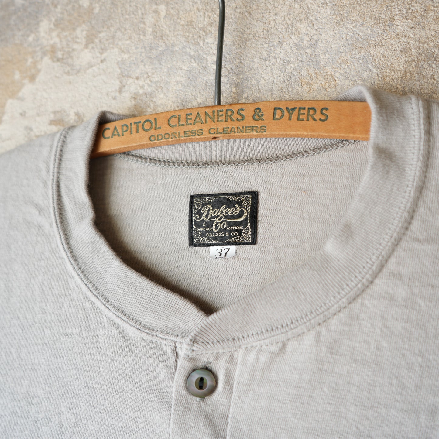 DALEE'S＆CO_Spinner.L_WORKER HENLEY NECK_Gray Wash