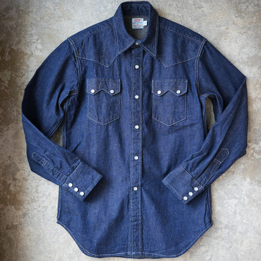 WORKERS_Cats Family Western Shirt_9.5 oz Indigo Denim_OW