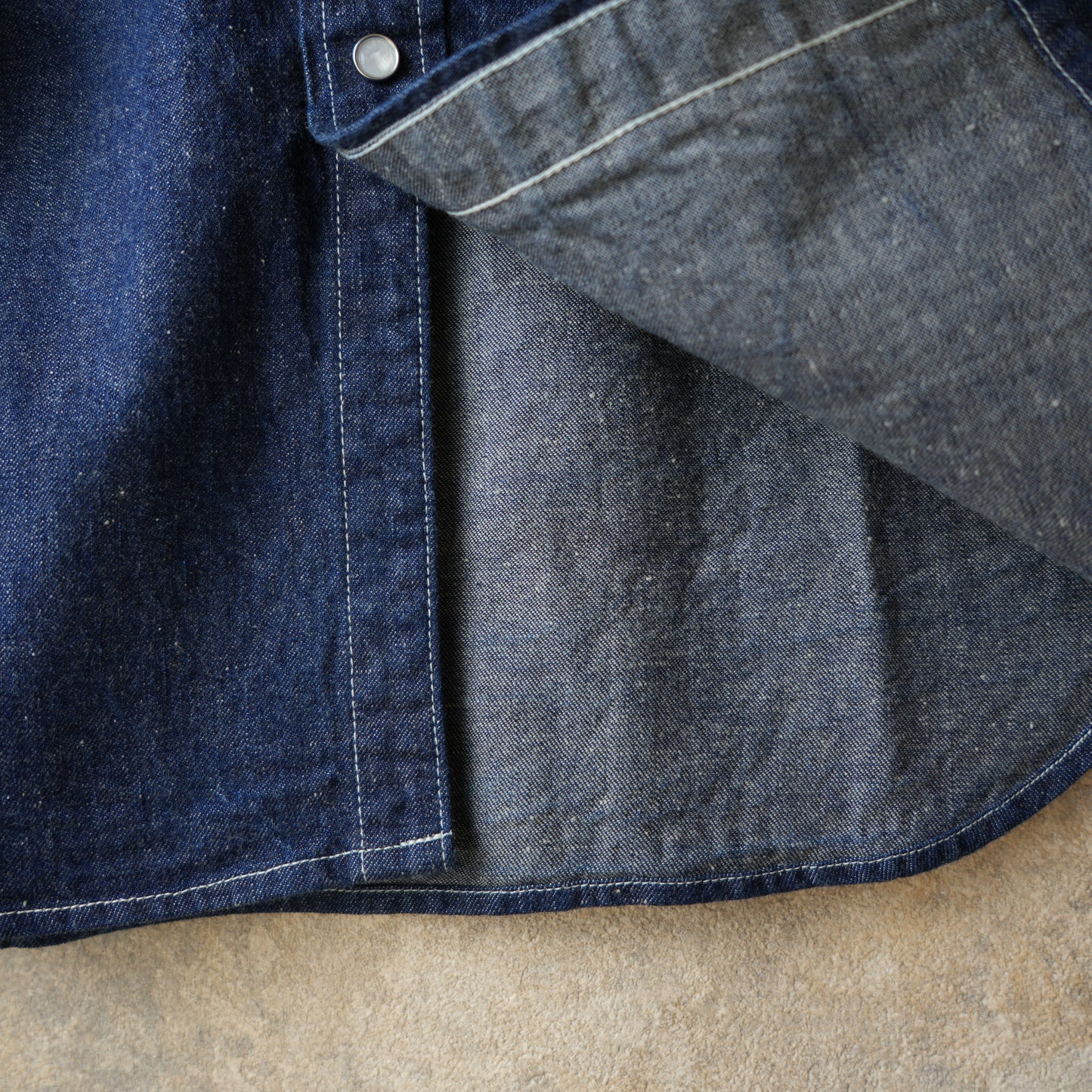 WORKERS_Cats Family Western Shirt_9.5 oz Indigo Denim_OW