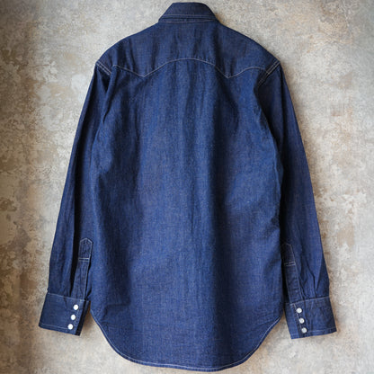 WORKERS_Cats Family Western Shirt_9.5 oz Indigo Denim_OW