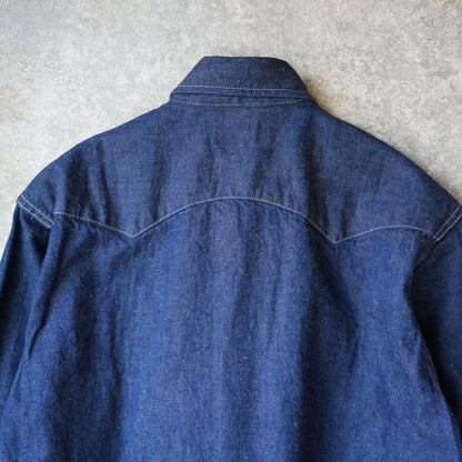 WORKERS_Cats Family Western Shirt_9.5 oz Indigo Denim_OW