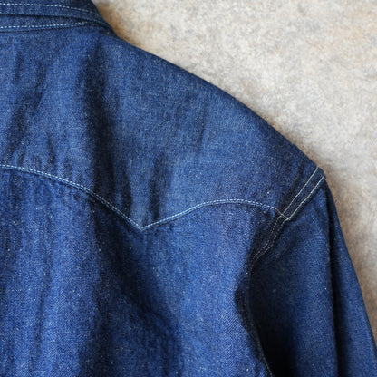 WORKERS_Cats Family Western Shirt_9.5 oz Indigo Denim_OW