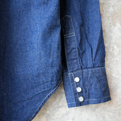 WORKERS_Cats Family Western Shirt_9.5 oz Indigo Denim_OW