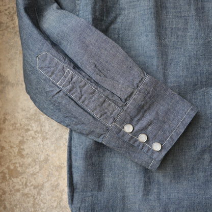WORKERS_Cats Family Western Shirt_Chambray