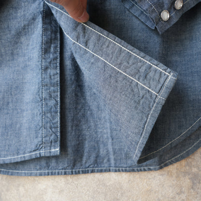 WORKERS_Cats Family Western Shirt_Chambray